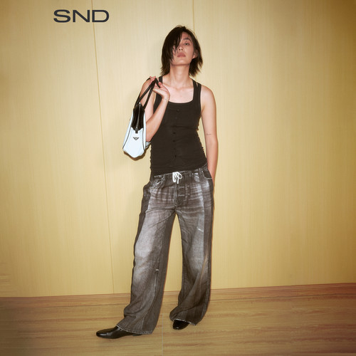 【THE SHY STREET 设计师品牌】SND SS26 牛仔印花长裤女款
