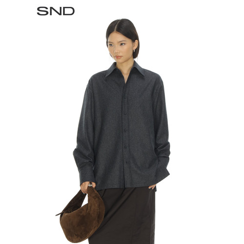 SNDPF26落肩袖衬衫女款