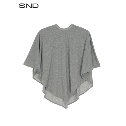 SND斗篷式三角剪裁蝙蝠袖T恤