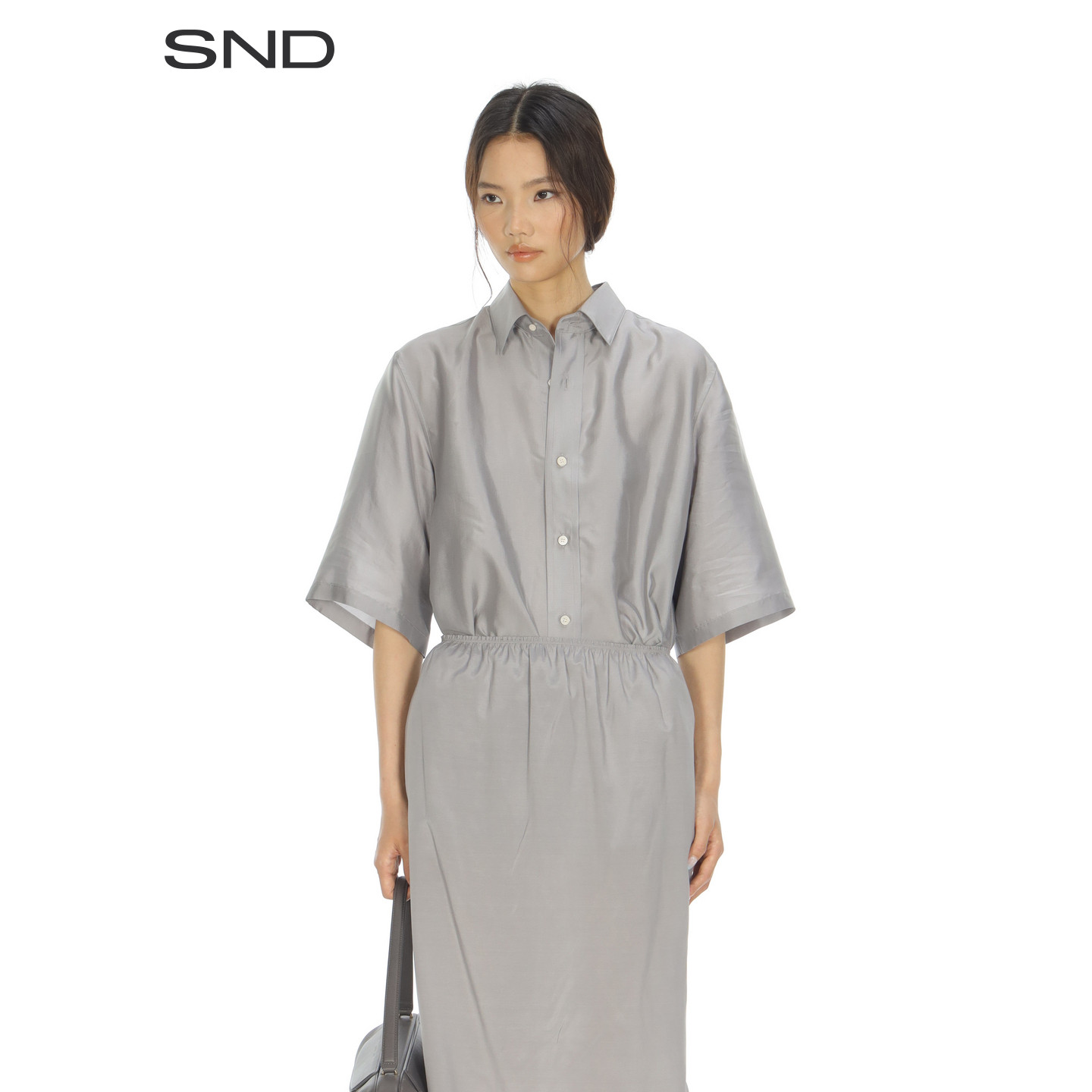 【CARVEN 设计师品牌】SND SS26 垂感短袖衬衫女款