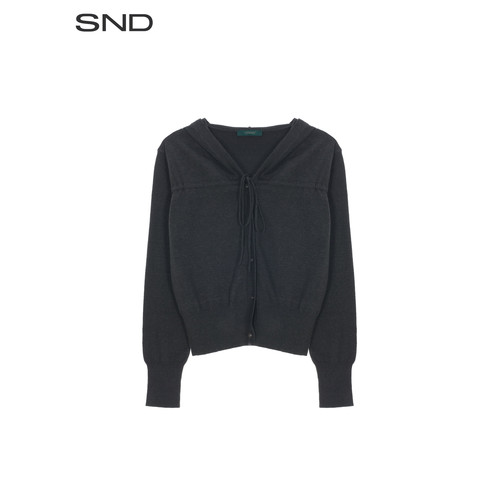SNDAW26Rori纽扣系带开衫