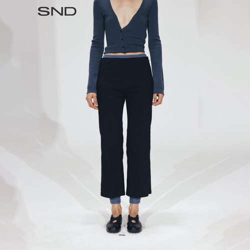 SNDAW26两件式八分微喇裤女款