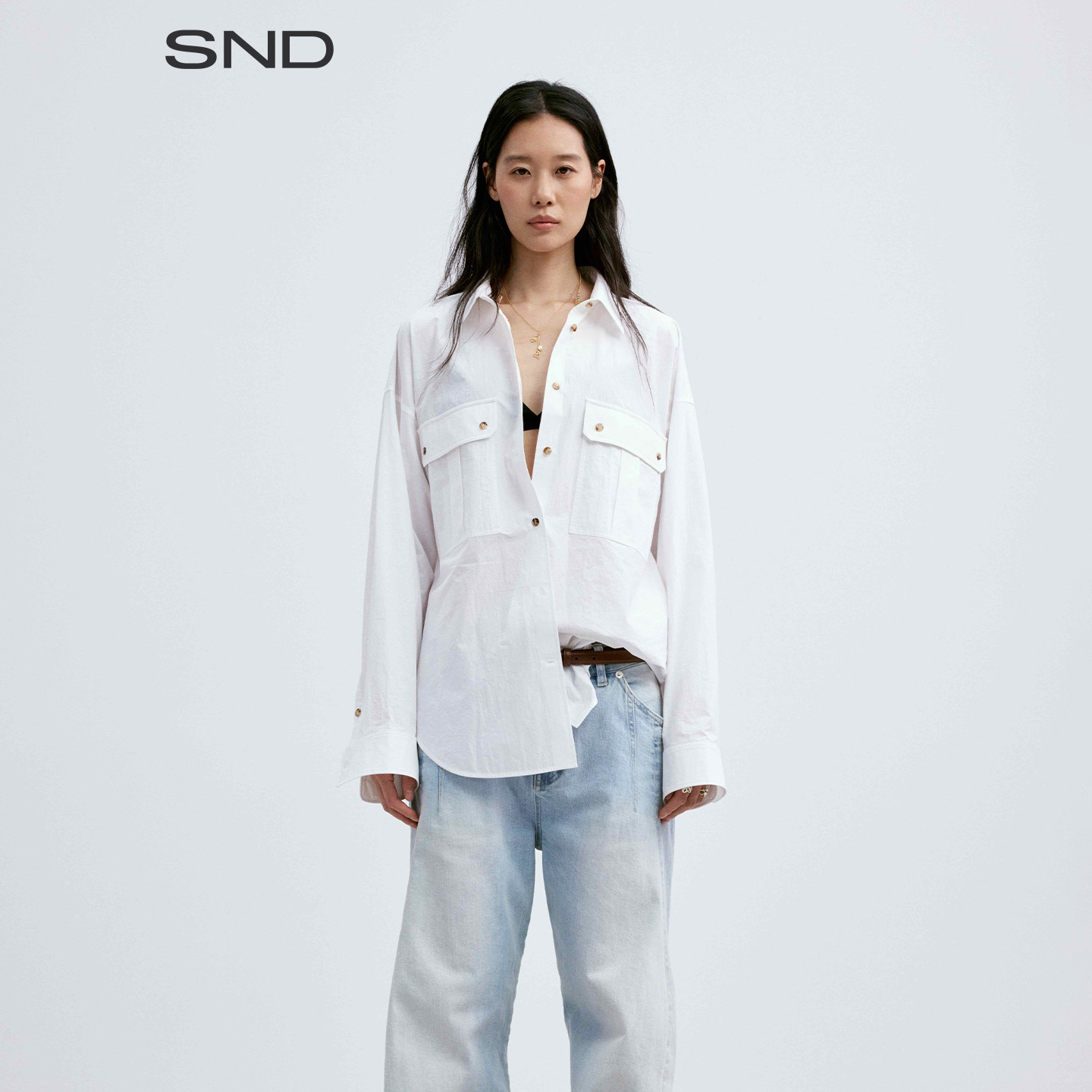 SNDPF26U形下摆衬衫图片