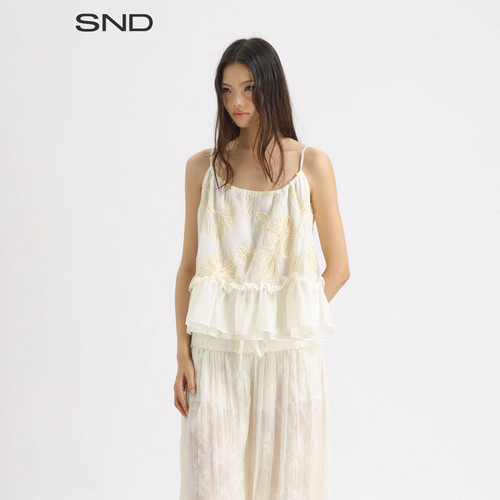 SNDAW26绳绣A廓形吊带