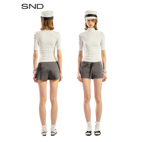 SNDSS26蝴蝶结短裤女款