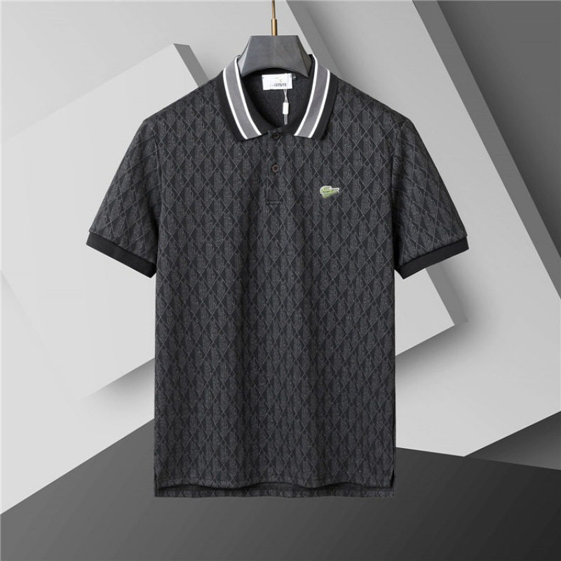 thumbnail for Properly labeled polo shirt for men's business casual jacquard lapel short-sleeve is exclusively for European and American light luxury cross-border trade