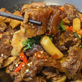 杏花吴记牛杂牛肉筋非即食巴脑肉牛肉新鲜生鲜炖肉红烧火锅食材