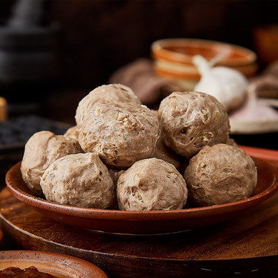 杏花吴记手工牛肉丸牛筋丸1斤大粒正宗潮汕特产牛肉火锅食材丸子