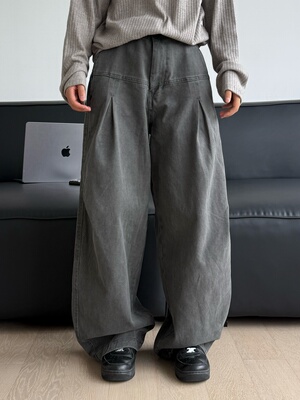 美式复古阔腿工装裤男女