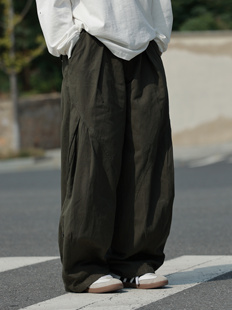 纯色百搭阔腿裤 19otiwtt日系复古工装 秋冬新款 男宽松休闲长裤 子 裤