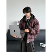 19otiwtt秋冬假两件连帽夹克美式 高百搭街休闲宽松棉服潮