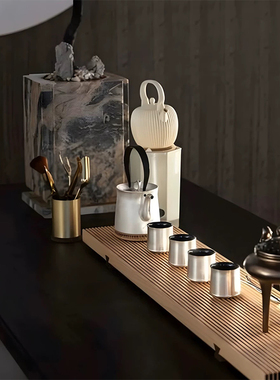 设计茶壶摆搭配现代桌面软