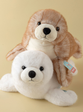 可爱小海豹毛绒玩具海洋馆仿真海狮公仔布娃娃儿童玩偶送女生礼物