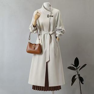 风衣女长款 链接 外套 默认微瑕 带腰带 直播扣号专拍 缺少袖 付款