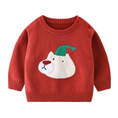 针织衫 儿童毛衣外套春秋新款 冬装 上衣长袖 线衣 婴儿毛线衣女童毛衫