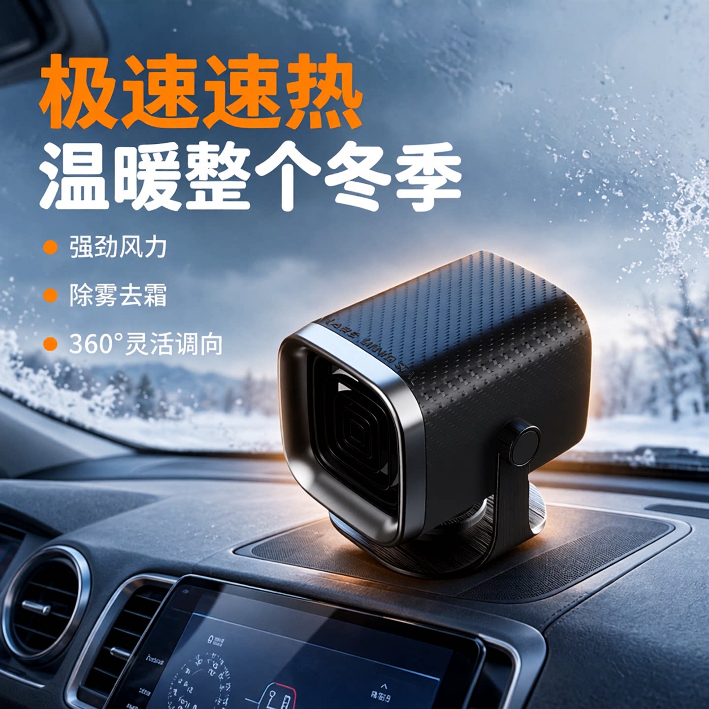 2026新款车载暖风机24V12v冬天汽车内通用冬季除雾速热电取暖神器