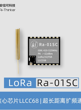 Ai-Thinker安信可新品LLCC68芯片LoRa无线射频模组SPI接口Ra-01SC