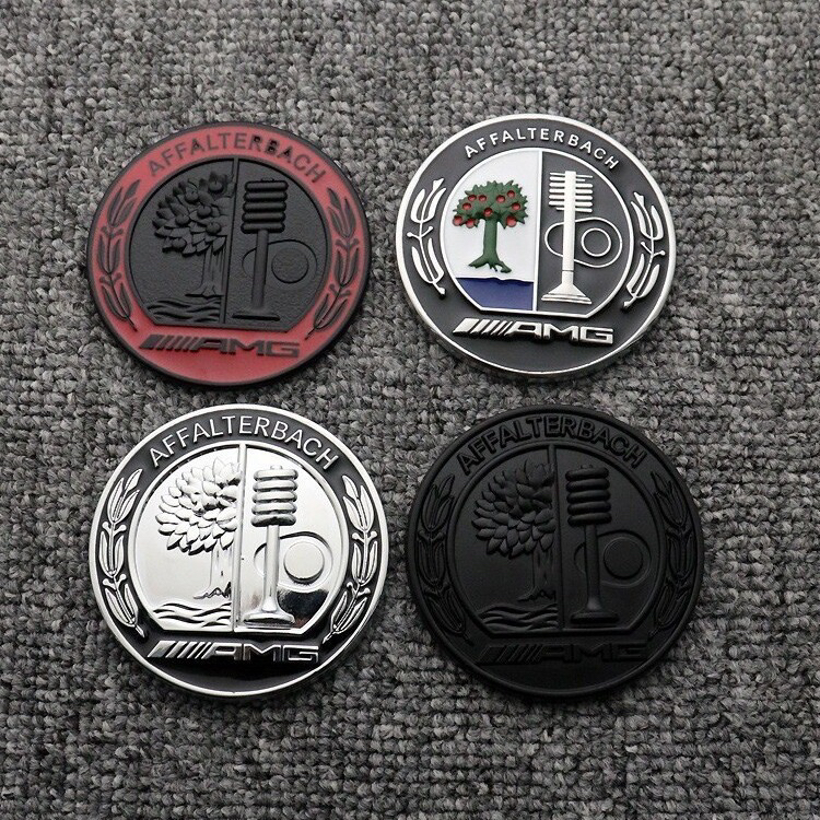 奔驰苹果树C柱车标侧标 车窗装饰贴标 彩色苹果树AMG车标 A35L