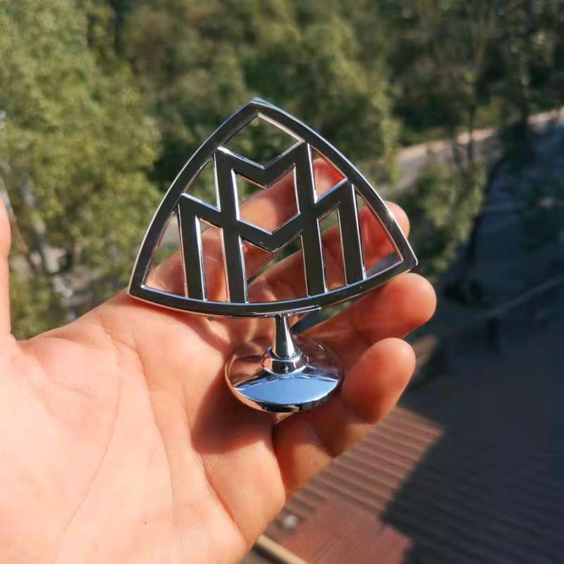 适用奔驰迈巴赫立标粘贴款威霆V级V260L改装迈巴赫机盖标车头标志