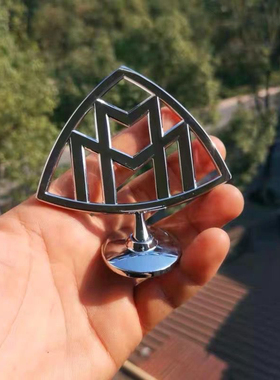 适用奔驰迈巴赫立标粘贴款威霆V级V260L改装迈巴赫机盖标车头标志