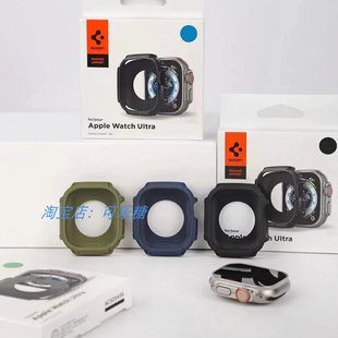 46mm S11硅胶49mm 42mm手表壳保护壳 ultra3 Spigen适用于iwatch