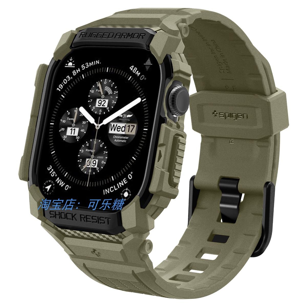 Spigen一体战术表带适用于S11手表带iWatch ultra3/2 45 46 49mmm