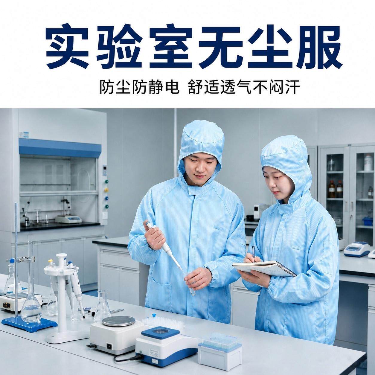 实验室无尘车间防静电无尘分体连帽防尘工作服定制洁净服净化服