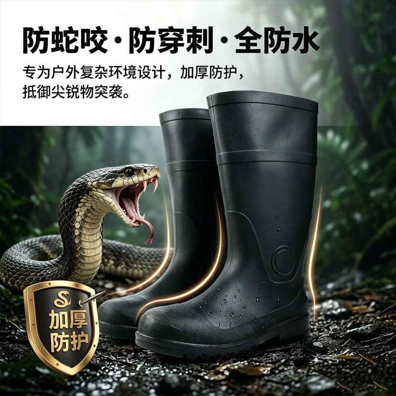 野外防蛇鞋专用蛇咬水鞋不累脚