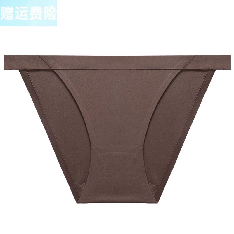 T字比基新款性感无痕冰丝内裤女士纯棉抗菌档低腰透气女生三角裤