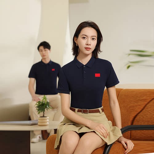 国家队运动T恤夏季男女款超弹透气速干翻领短袖情侣时尚潮流上衣