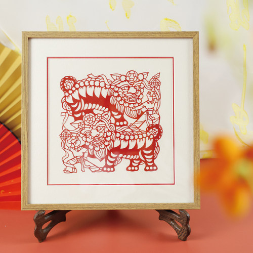 非遗文化剪纸舞龙舞狮系列