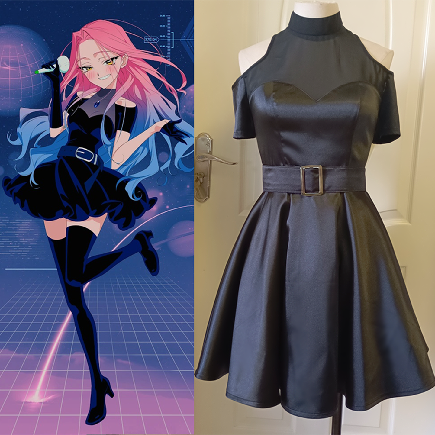 异形舞台cos Alien Stage mizi 美智cos铁线莲连衣裙cosplay服装