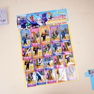 疯狂动物城刮刮画卡扫雷游戏手工卡卡通可爱网红2026年新款朱迪。