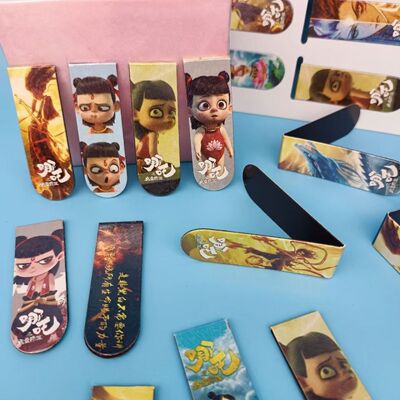 哪吒磁性书签二次元创意