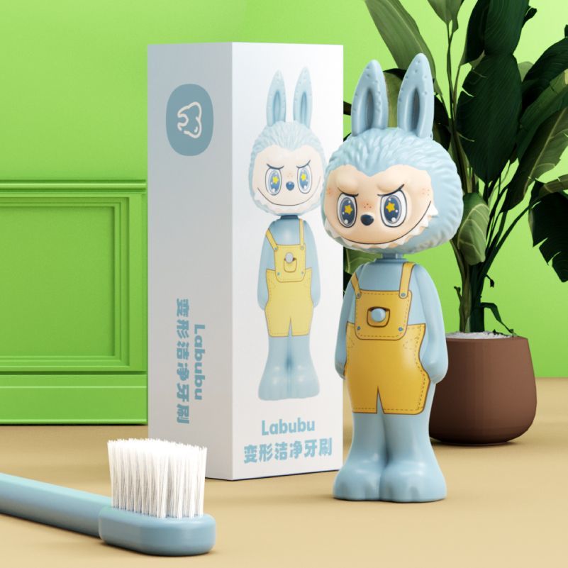 新款拉布布牙刷玩具软毛