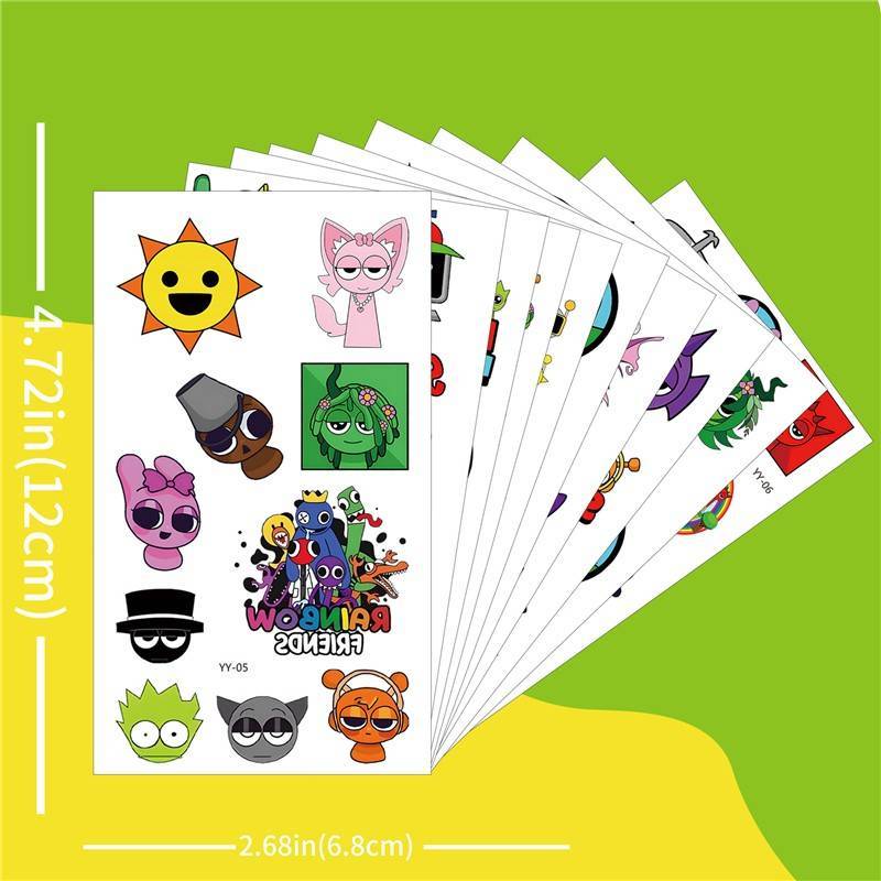 sprunki节奏盒子Q版纹身