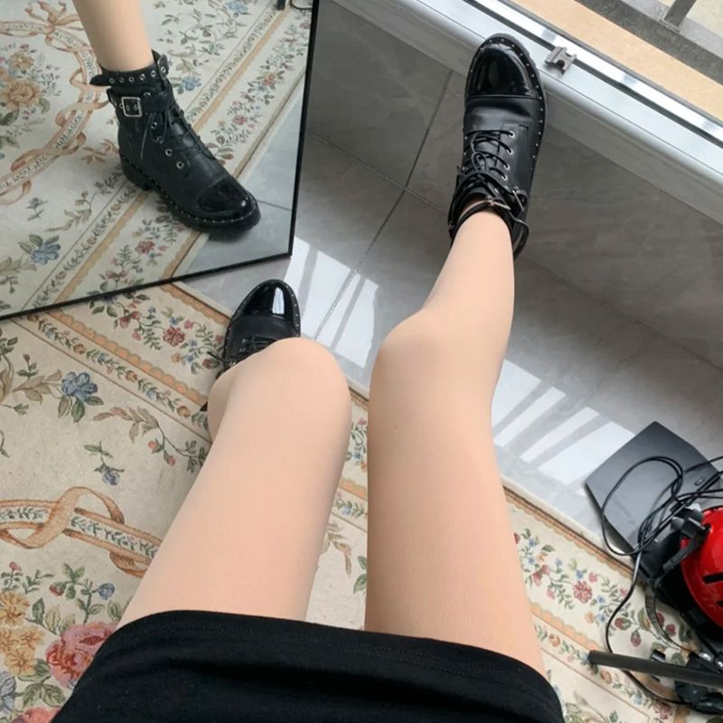 冬天丝袜光腿神器双层叠穿女丝袜自然裸感任意剪外层不掉裆加绒打