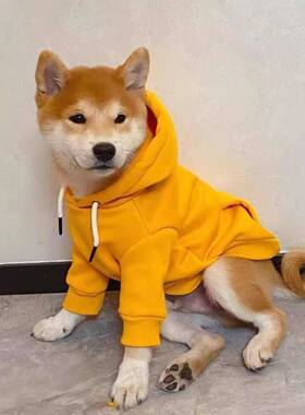 柴犬狗狗秋装加绒冬天衣服金毛柯基哈士奇边牧萨摩耶中型犬秋冬季