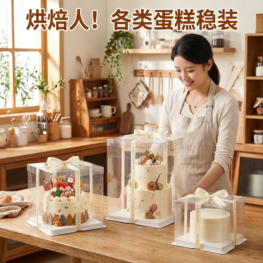 蛋糕盒包装盒8寸盒子6寸的蛋糕盒4四寸六寸生日蛋糕蛋糕盒子5寸装