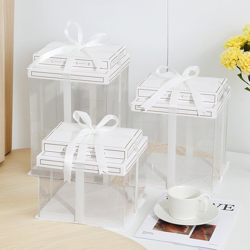 透明生日蛋糕盒子包装盒刀叉餐具6六8八10十12寸单双层简约加厚底,厨房/烹饪用具,点心包装盒/包装袋,淘宝优惠券,粉丝福利购,淘宝优惠卷