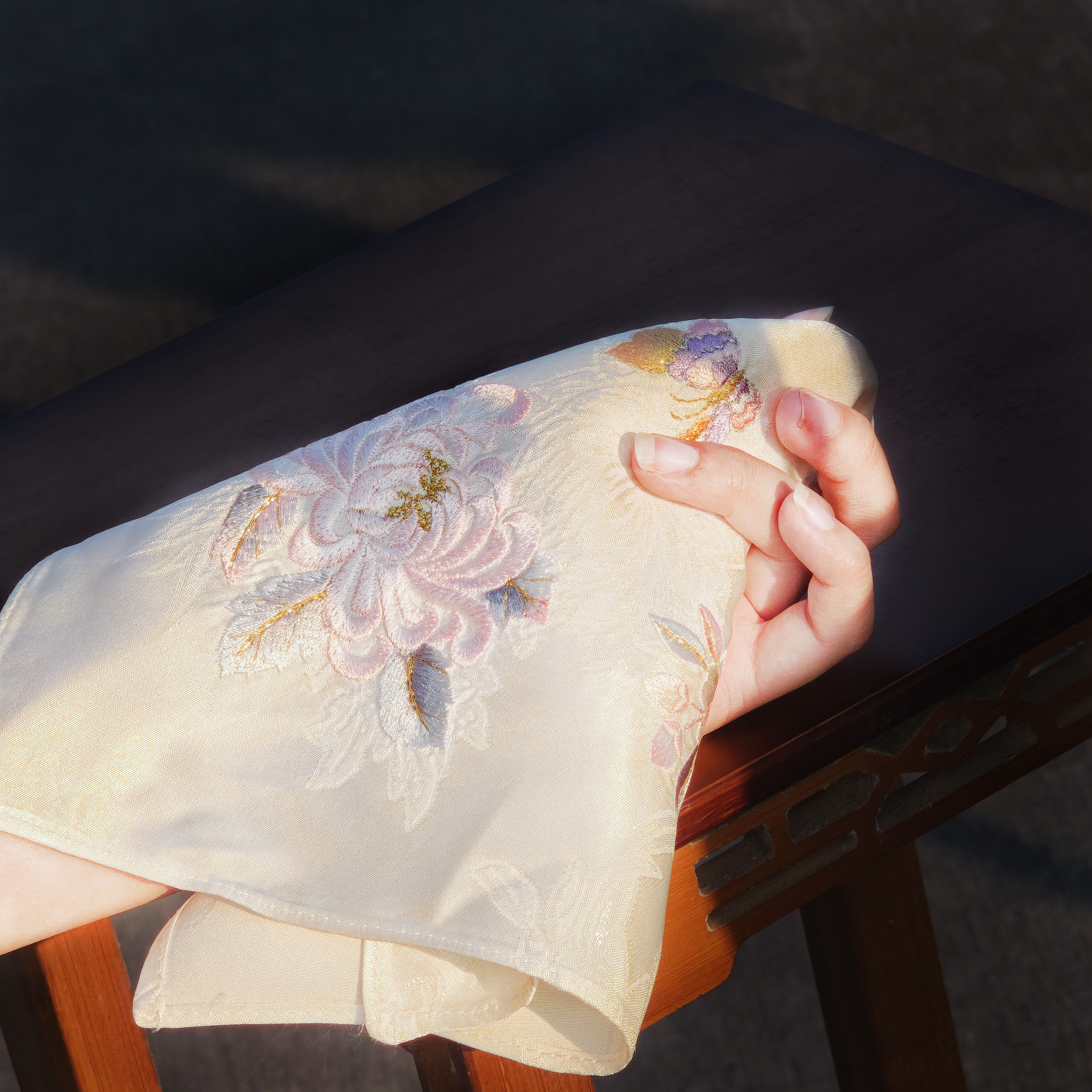 南雅集 刺绣手帕汉服小方巾古风仿苏绣伴手礼手绢小礼品女中国风