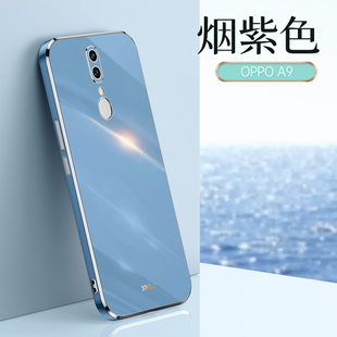 F11高档限量版 OPPO 新品 软壳奢华潮牌情侣女款 A9手机壳网红超薄硅胶防摔全包镜头保护套简约a9x电镀直边夏季