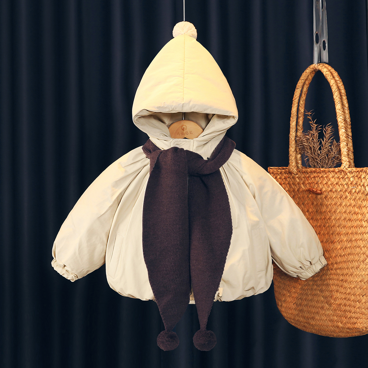 可衣棉尔韩版宽松版小红帽赠围巾