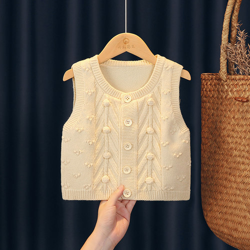 可衣棉尔韩版针织秋冬季马甲毛线