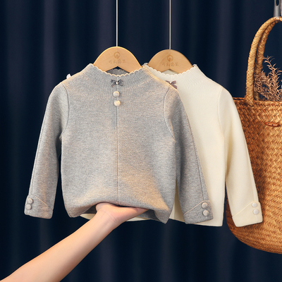 可衣棉尔女童羊毛衫针织打底衫