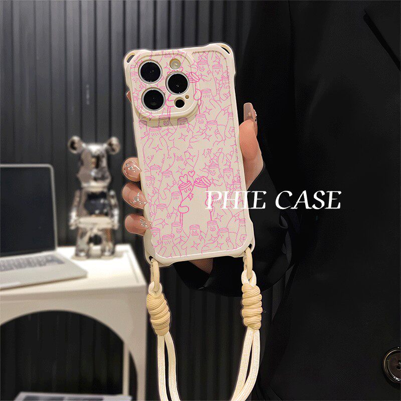 14plus透明适用防摔12ProMax新款iPhone15手机壳软x200新款创意王源周边荣耀GT四角开孔13斜挎手腕挂绳苹果16