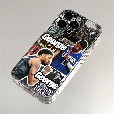 iPhone13Pro苹果14创意OPPORENO15C透明个性小米17ProMax软新款保罗乔治潮酷真我GT8PRO适用16PLUS手机壳k12x