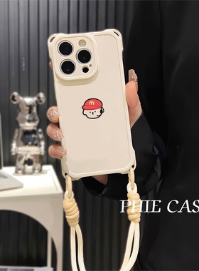 x100s透明苹果16plus手机壳软12ProMax适用M记红帽小狗iPhone17四角开孔13斜挎手腕挂绳14防摔OPPOReno15创意