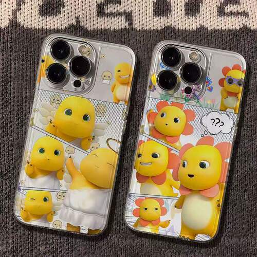 小米17适用12太阳花奶龙14畅享90ProMax卡通透明iPhone15情侣红米TURBO5手机壳软苹果13可爱16Plus荣耀Magic8