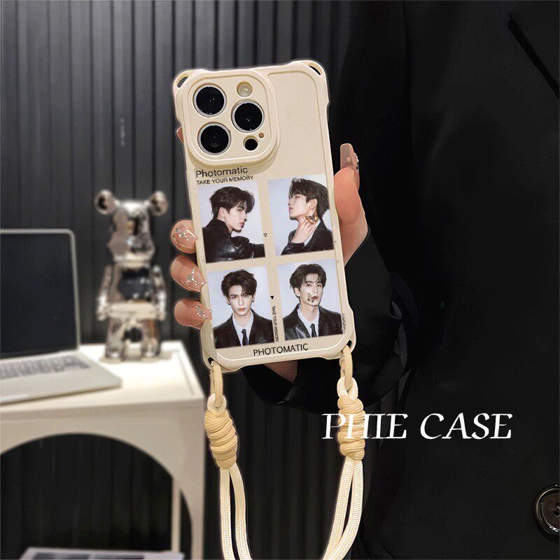 16plus透明适用iPhone15手机壳软14四角开孔华为NOVA13斜挎手腕挂绳苹果防摔12ProMax张凌赫周边Findx8高级感